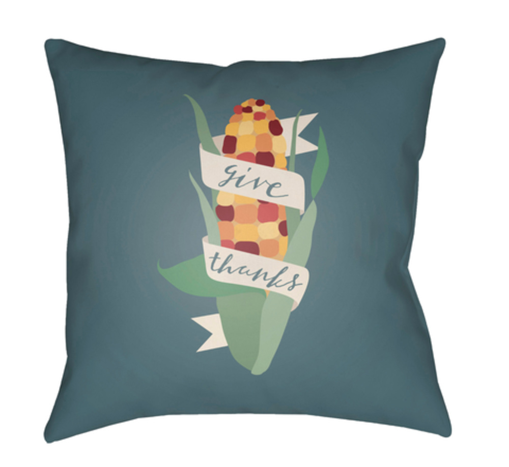 GTK002-1818 Corn Medium Throw Pillow, 18 x 18 x 4 in. - Multicolor