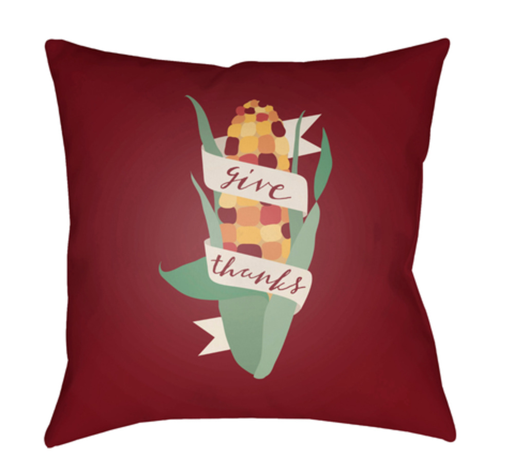 GTK003-1818 Corn Medium Throw Pillow, 18 x 18 x 4 in. - Multicolor