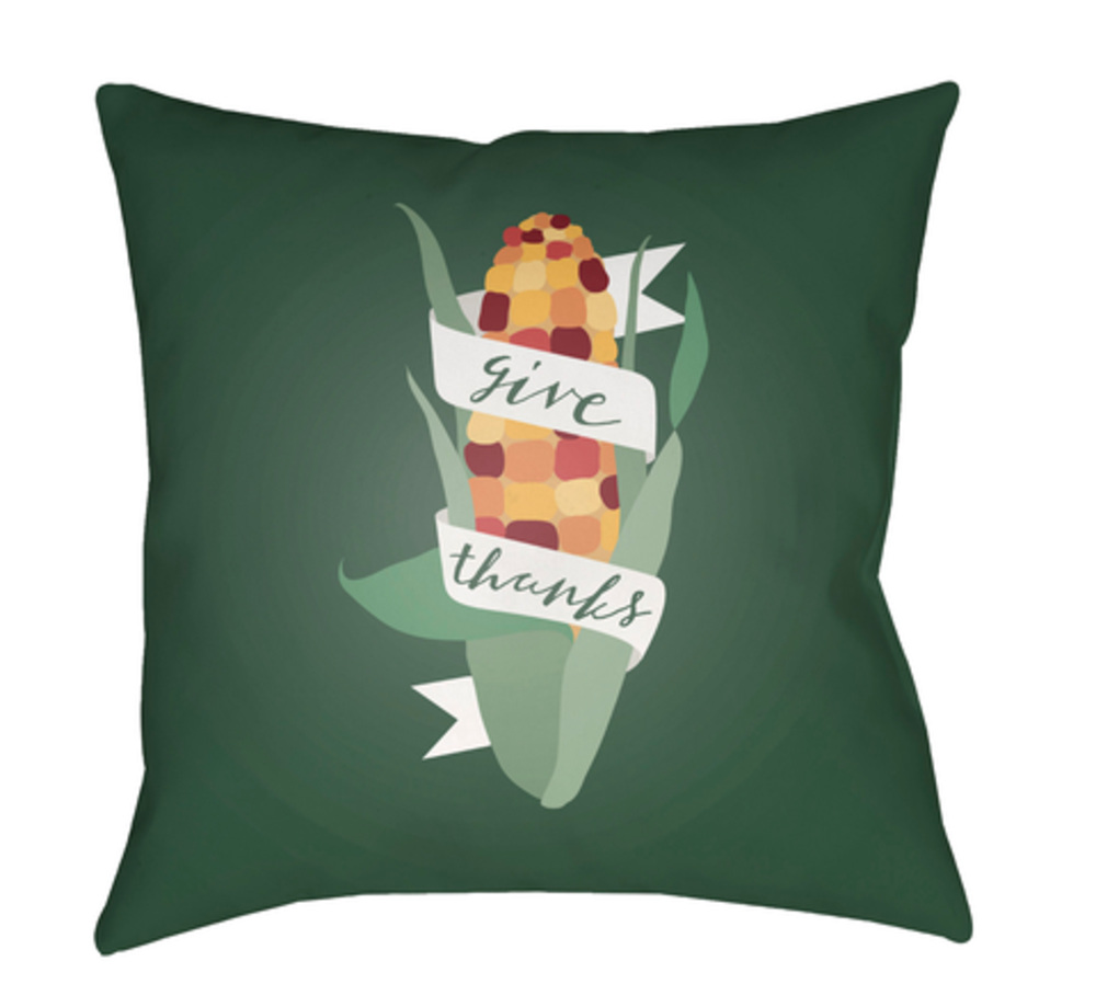 GTK004-1818 Corn Medium Throw Pillow, 18 x 18 x 4 in. - Multicolor