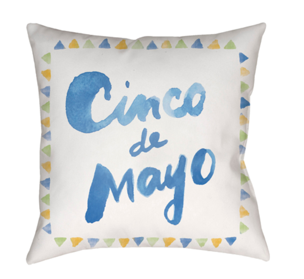 WMAYO029-1818 Cinco Medium Throw Pillow, 18 x 18 x 4 in. - Multicolor