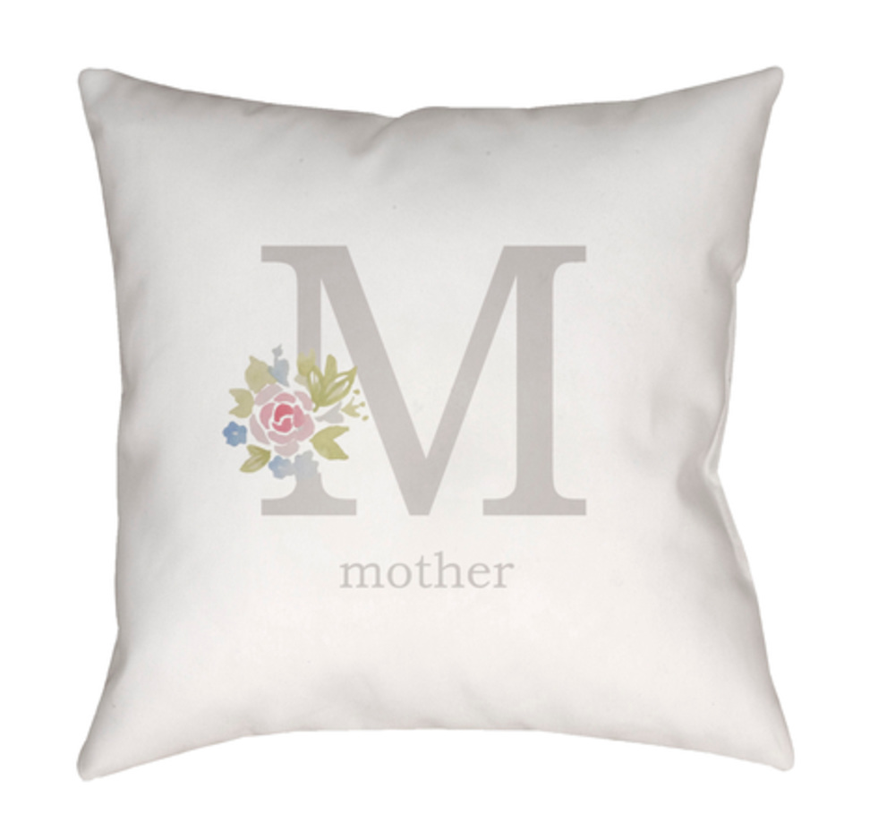 WMOM011-1818 Mother Medium Throw Pillow, 18 x 18 x 4 in. - Multicolor