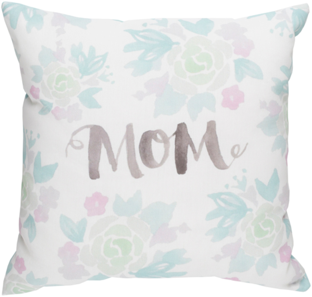 WMOM015-1818 Mom II Medium Throw Pillow, 18 x 18 x 4 in. - Multicolor