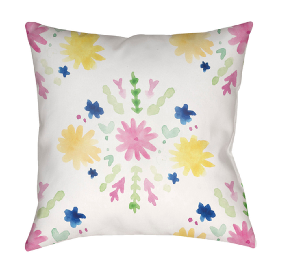 WMAYO018-2020 Flores Burst Medium Throw Pillow, 20 x 20 x 4 in. - Multicolor