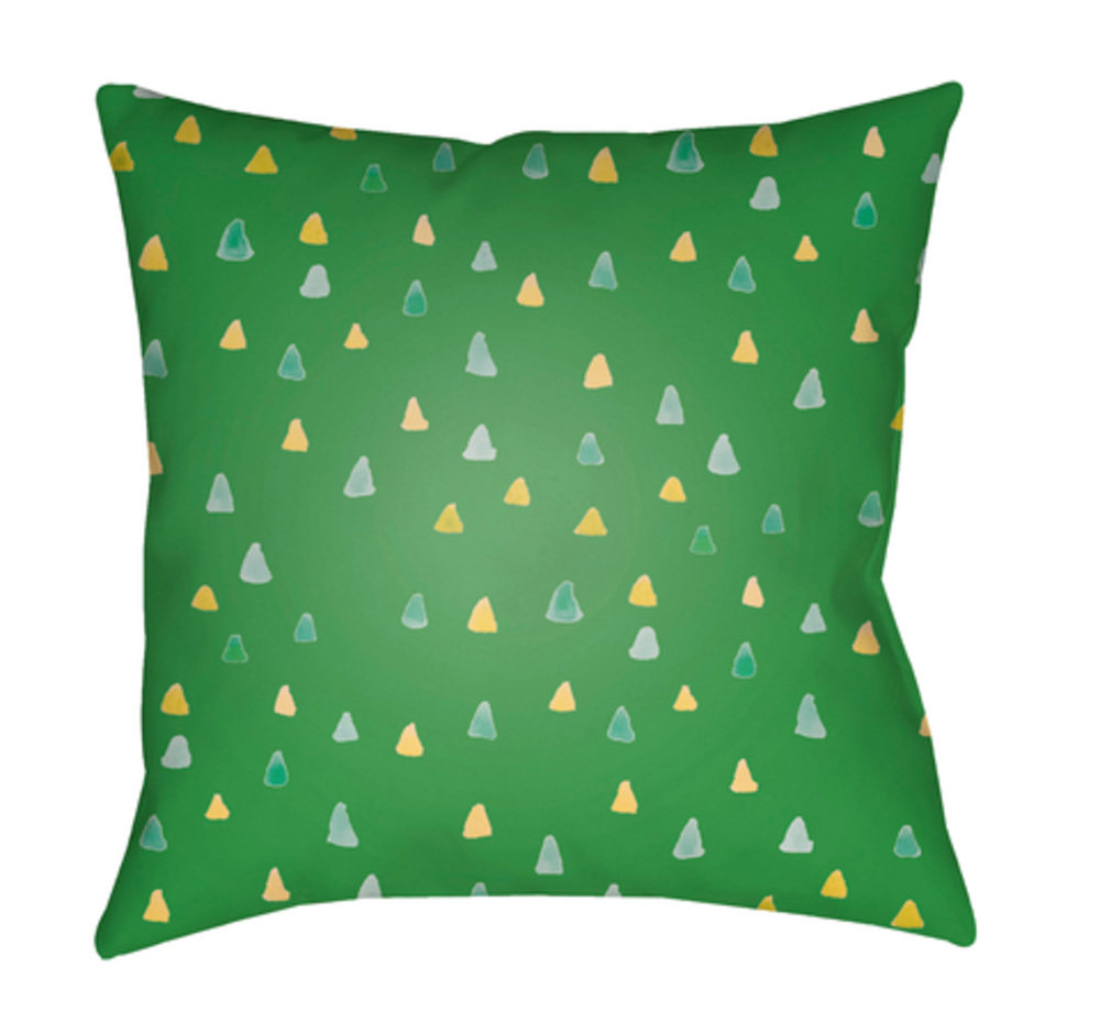 WMAYO019-2020 Funfetti Medium Throw Pillow, 20 x 20 x 4 in. - Green, Yellow & Blue