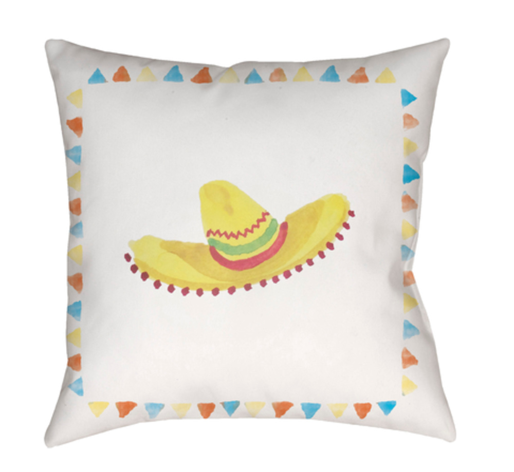 WMAYO027-2020 Sombrero Medium Throw Pillow, 20 x 20 x 4 in. - Multicolor
