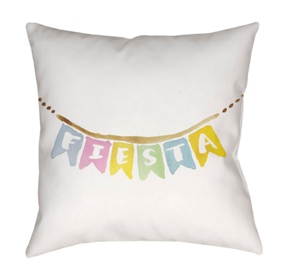 WMAYO030-2020 Fiesta Banner Medium Throw Pillow, 20 x 20 x 4 in. - Multicolor