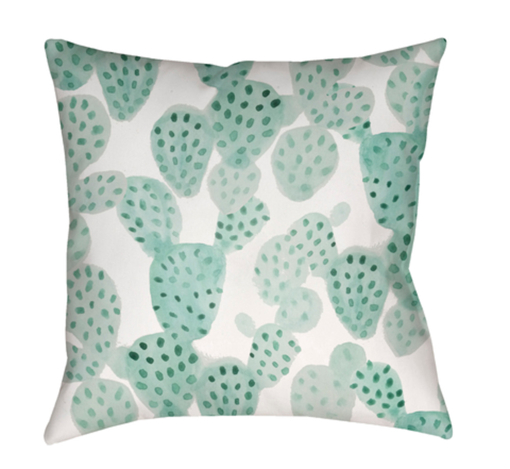 WMAYO032-2020 Prickly II Medium Throw Pillow, 20 x 20 x 4 in. - Green & Neutral