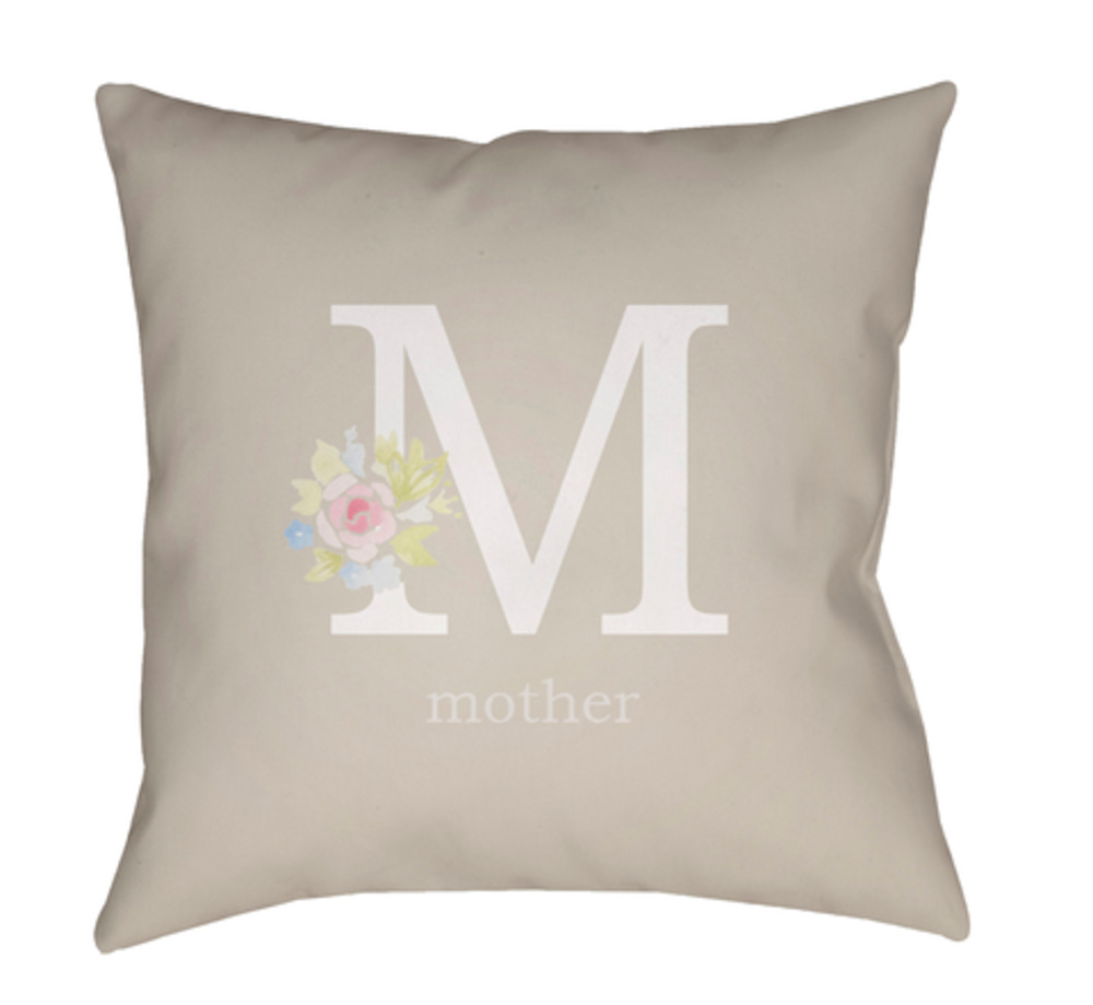 WMOM013-2020 Mother Medium Throw Pillow, 20 x 20 x 4 in. - Multicolor
