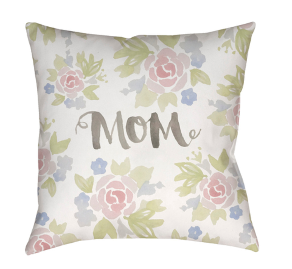 WMOM016-2020 Mom II Medium Throw Pillow, 20 x 20 x 4 in. - Multicolor