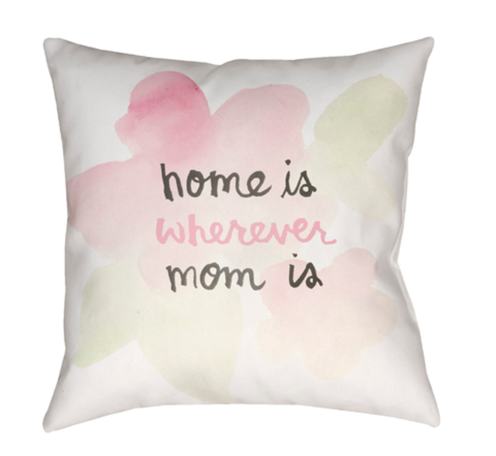 WMOM021-2020 Home Medium Throw Pillow, 20 x 20 x 4 in. - Multicolor