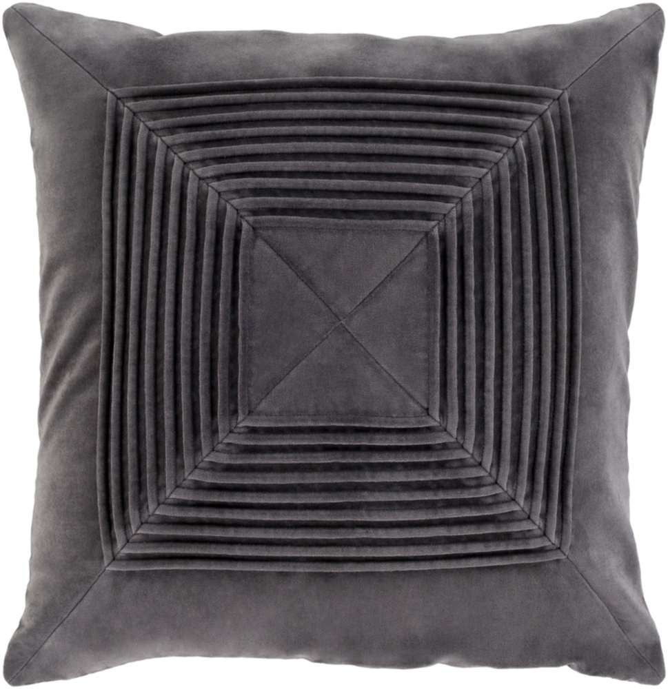 AKA004-1818D Akira Medium Pillow Kit, 18 x 18 x 4 in. - Charcoal