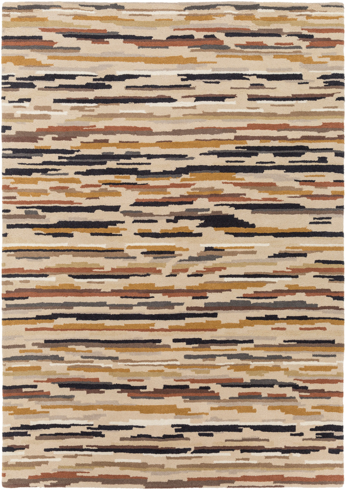 HQL8037-1616 18 in. Harlequin Modern High Pile Sample Area Rug - Multicolor