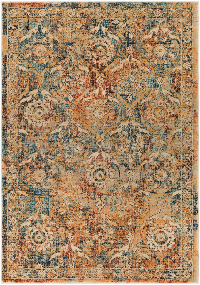 THN1023-1616 18 in. Tharunaya Updated Traditional Sample Area Rug - Multicolor