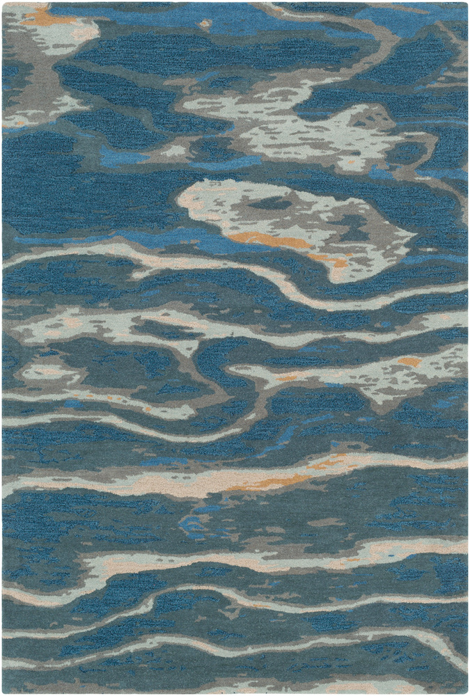 ART239-1616 18 in. Artist Studio Modern Medium Pile Sample Area Rug - Multicolor