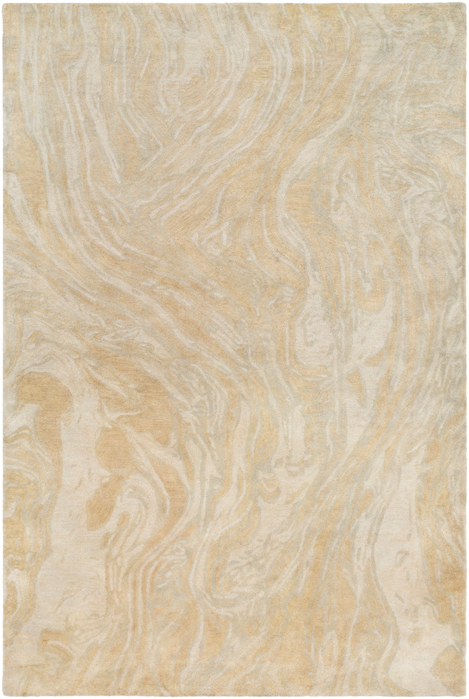 PIS1007-1616 18 in. Pisces Modern Sample Area Rug - Moss, Peach & Cream