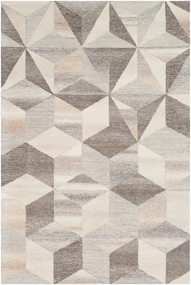 CSI1001-1616 18 in. Cassini Modern Medium Pile Sample Area Rug - Multicolor