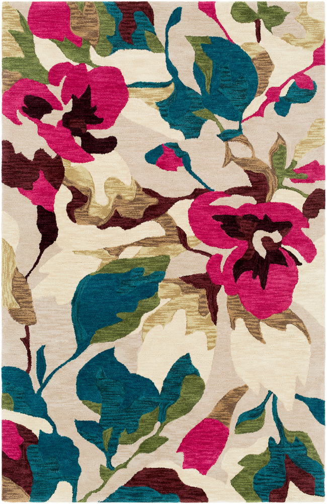 RVR1001-1616 18 in. Rivera Modern Hand Tufted Sample Area Rug - Multicolor