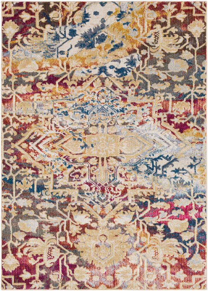 BSS3400-1616 18 in. Bosphorous Updated Traditional Medium Pile Sample Area Rug - Multicolor