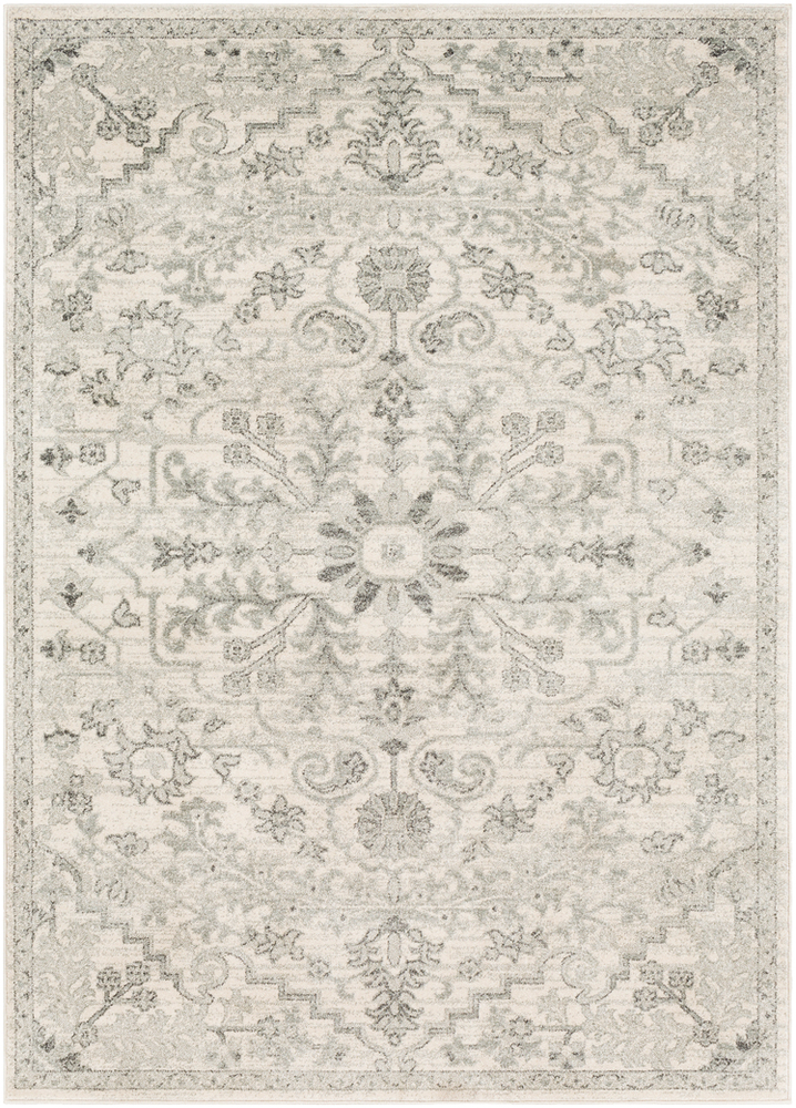 HAP1069-1616 18 in. Harput Updated Traditional Sample Area Rug - Light Gray, Charcoal & Beige