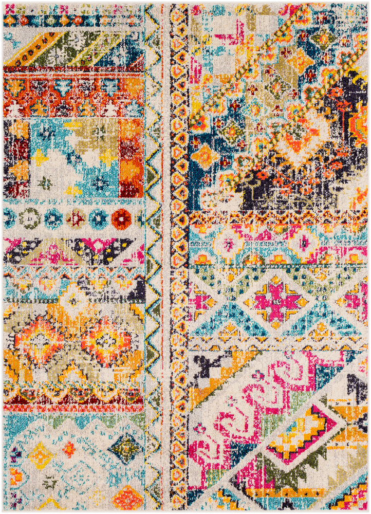 Morocco Modern Rectangle Area Rug - Multicolor - 2 x 3 ft. - Stylish Design