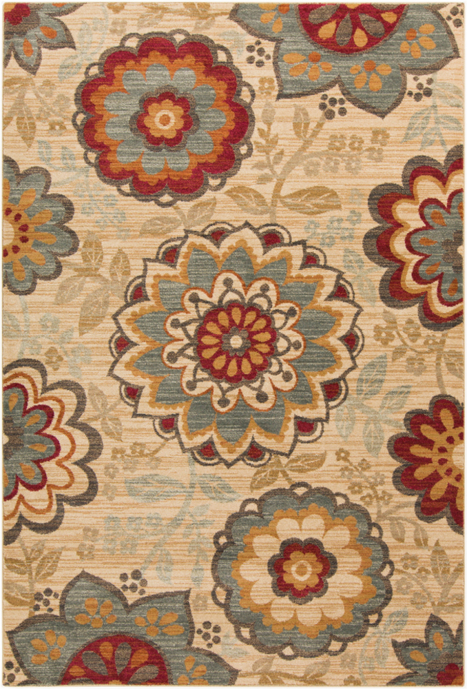 ABS3015-1616 18 in. Arabesque Transitional Sample Area Rug - Multicolor