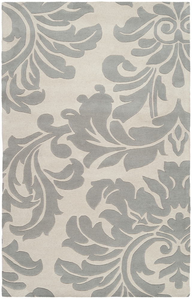 ATH5073-1616 18 in. Athena Transitional Sample Area Rug - Medium Gray, Cream