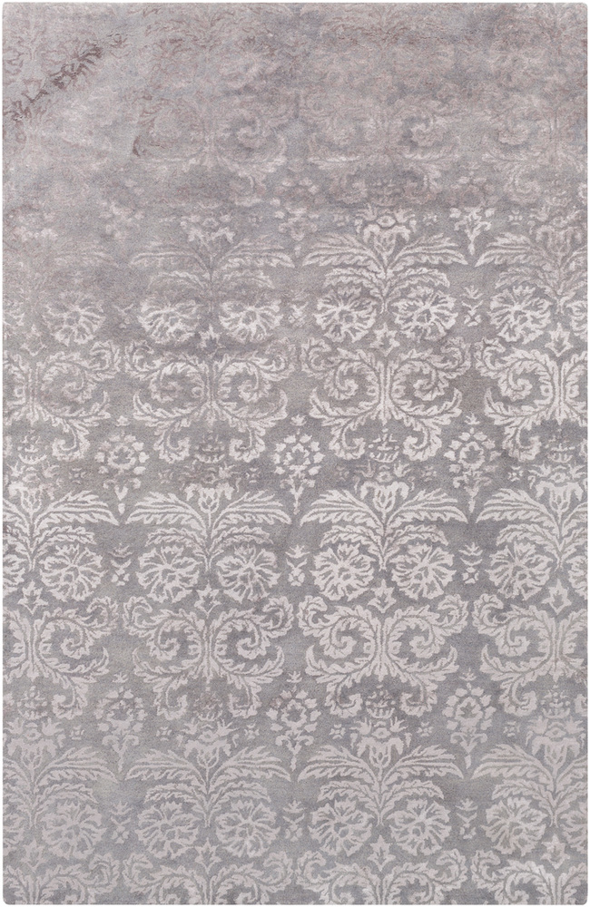 AVI2000-1616 18 in. Avignon Transitional Sample Area Rug - Mauve, Charcoal