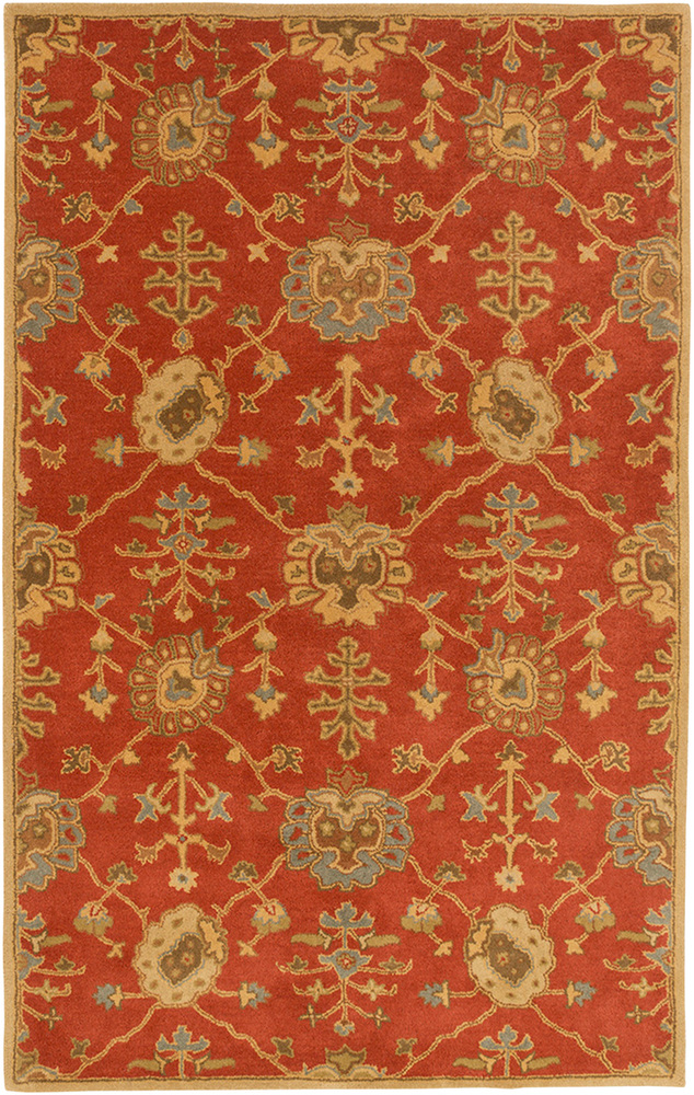 CAE1169-1616 18 in. Caesar Traditional Sample Area Rug - Camel, Tan & Olive