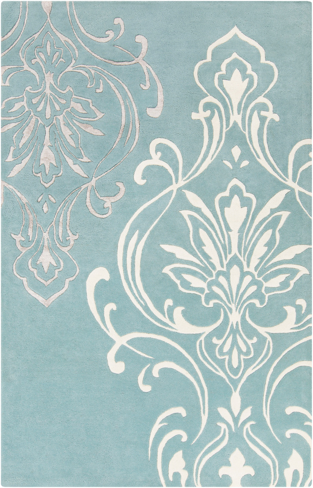 CAN2011-1616 18 in. Modern Classics Transitional Sample Area Rug - Denim, Cream & Taupe
