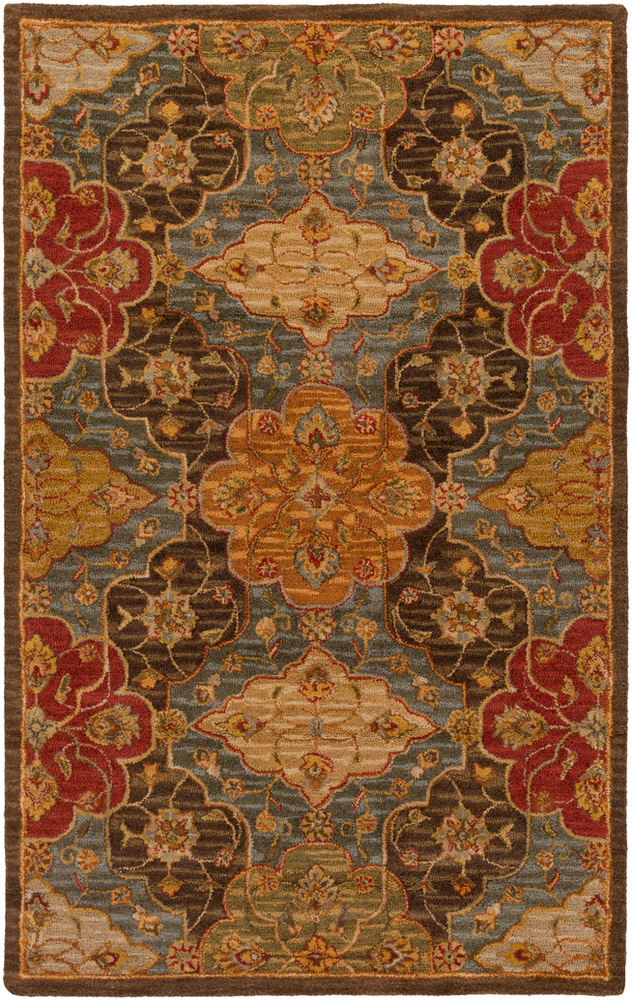CAR1005-1616 18 in. Carrington Traditional Sample Area Rug - Multicolor