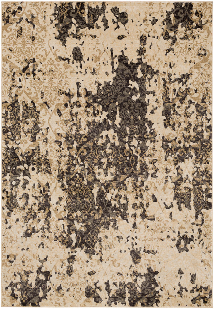 SIB1000-1616 18 in. Steinberger Transitional Sample Area Rug - Beige, Dark Brown & Camel