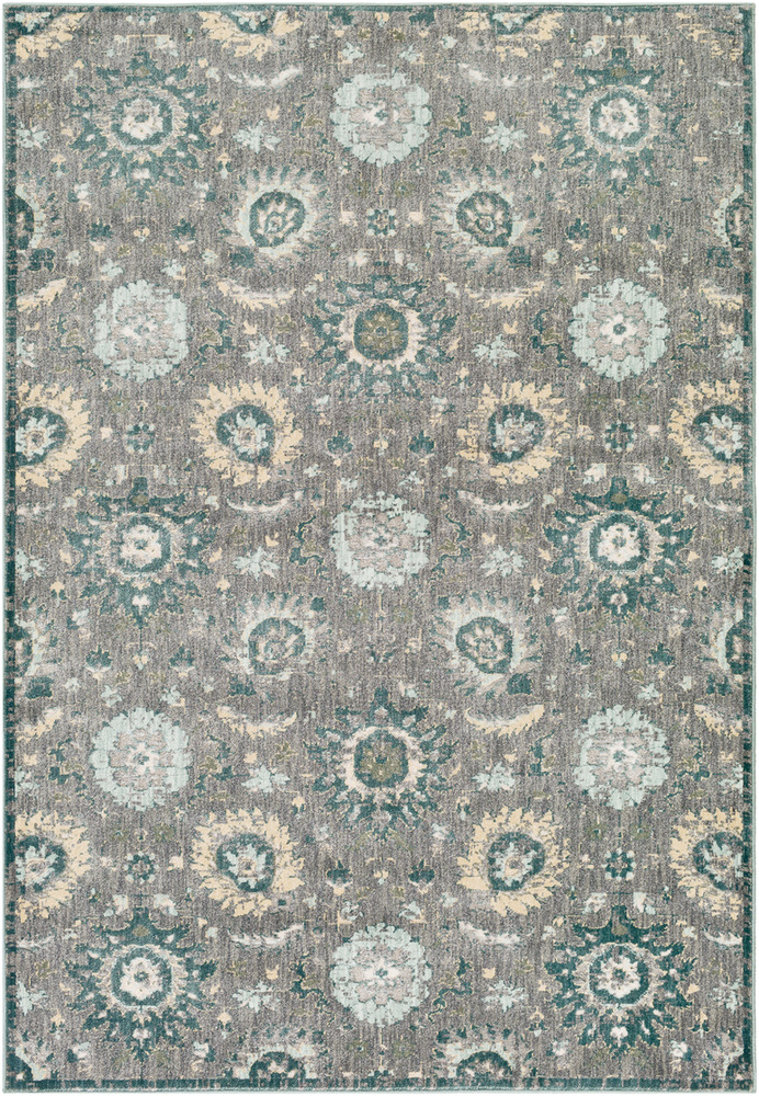 SRE1001-1616 18 in. Serene Updated Traditional Sample Area Rug - Multicolor