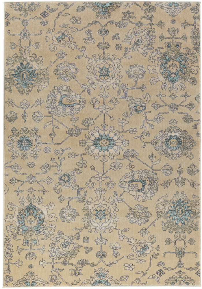 SRE1007-1616 18 in. Serene Traditional Sample Area Rug - Multicolor