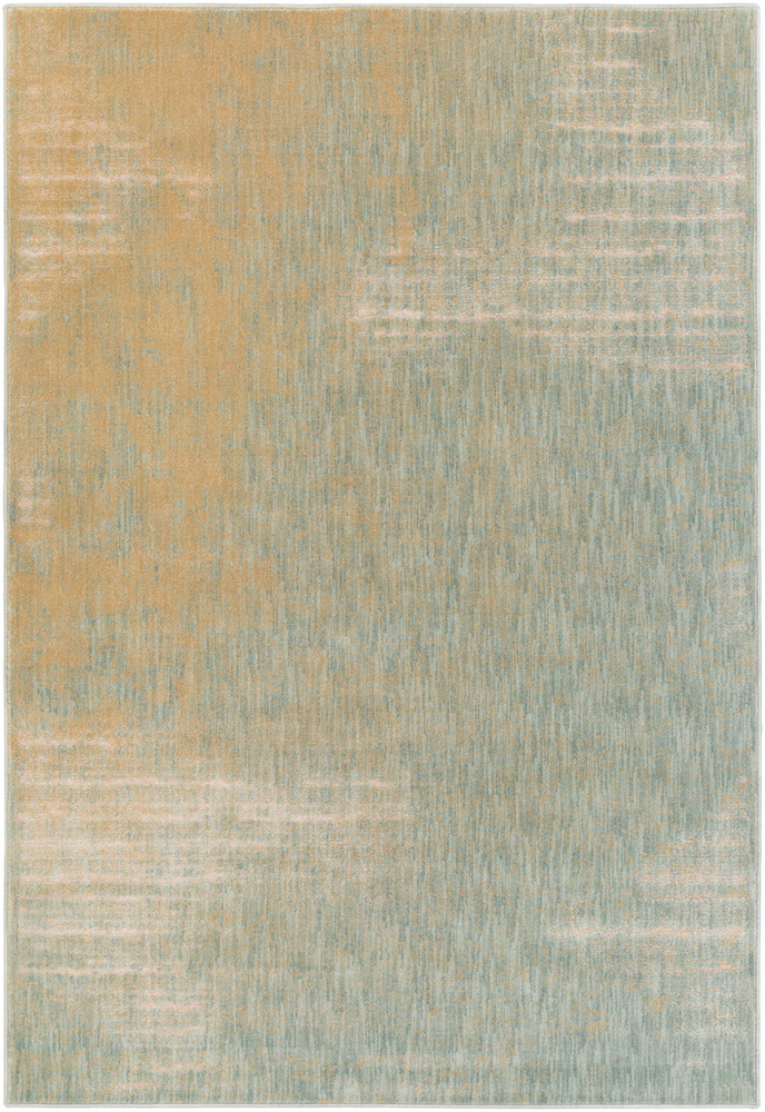 SRE1009-1616 18 in. Serene Modern Sample Area Rug - Beige, Aqua & Cream -  Livabliss
