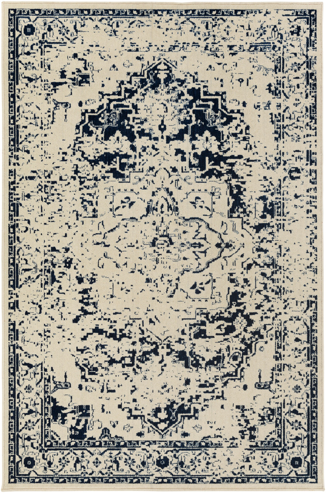 SRO1000-1616 18 in. Stretto Updated Traditional Sample Area Rug - Violet, Cream