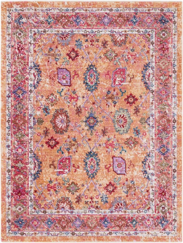 RUM2302-1616 18 in. Rumi Updated Traditional Sample Area Rug - Multicolor