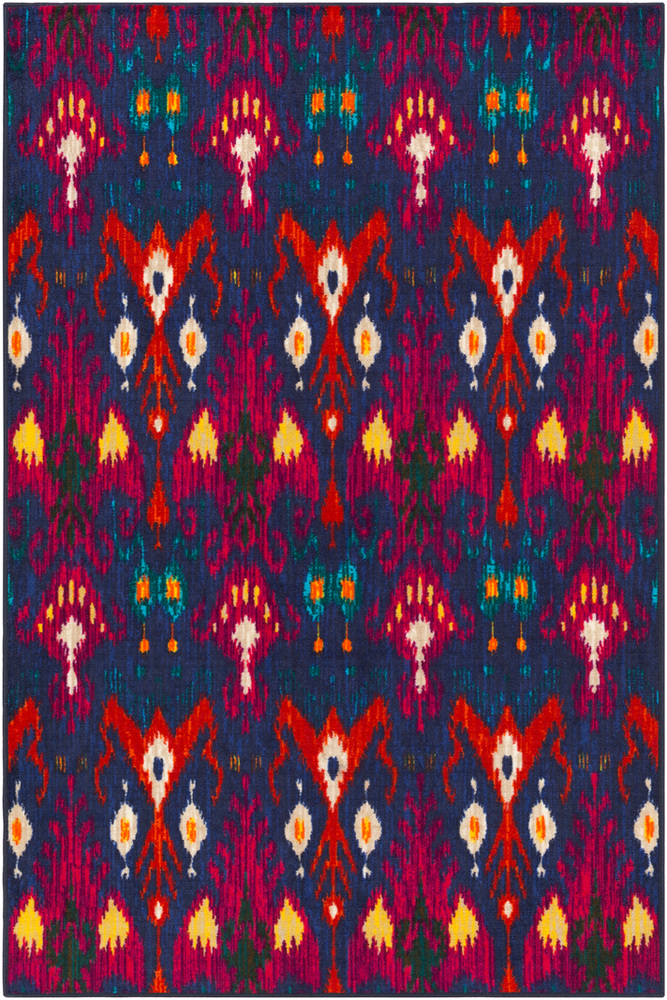 LTH7006-1616 18 in. Lighthouse Transitional Sample Area Rug - Denim, Sea Foam & Khaki