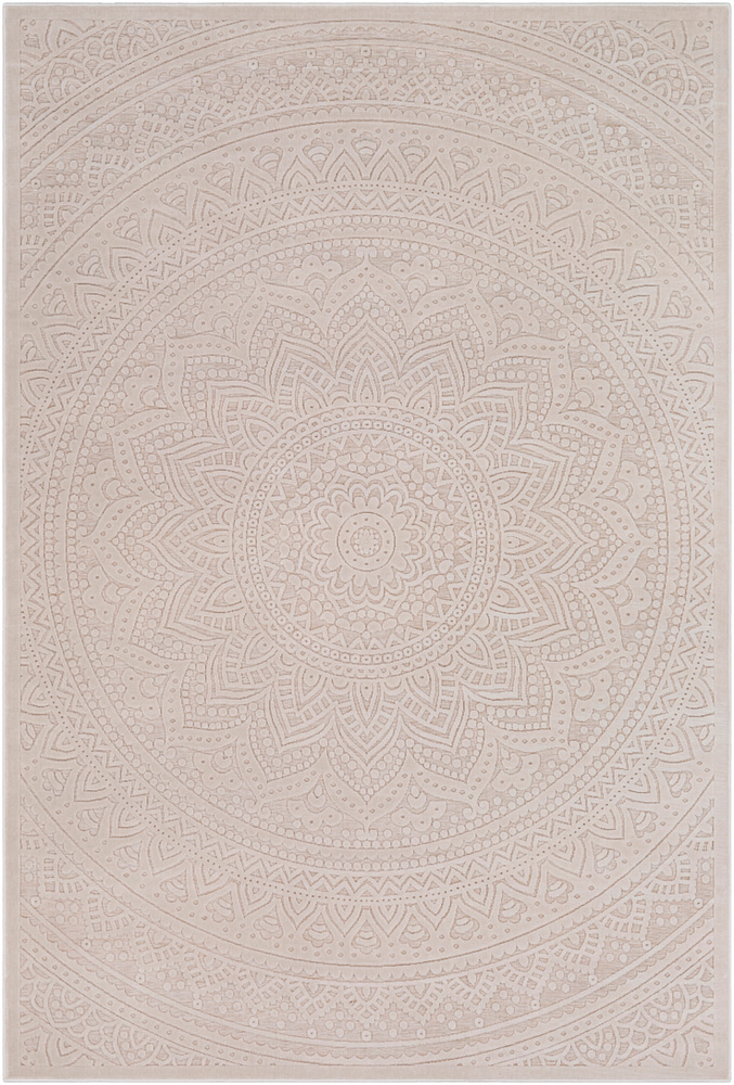 MDS1000-1616 18 in. Madison Square Solid & Border Hand Loomed Area Rug - Medium Gray, Charcoal