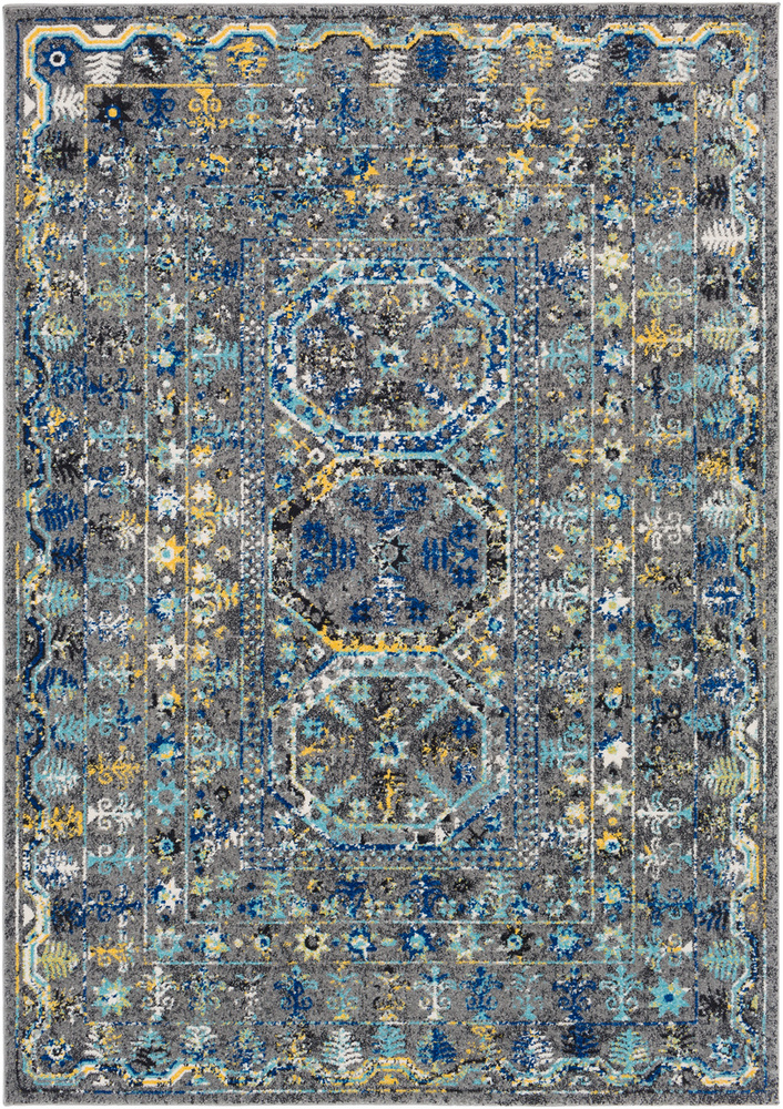 MYK5004-1616 18 in. Mykonos Updated Traditional Sample Area Rug - Multicolor