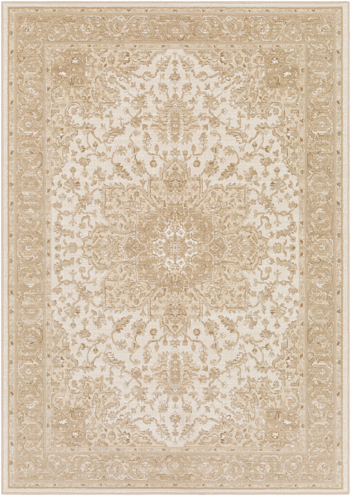 RVN3006-1616 18 in. Ravena Texture Sample Area Rug - Cream, Camel