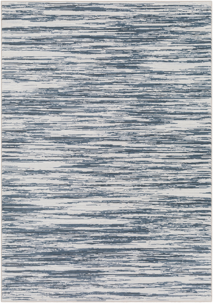 SMI2112-1616 18 in. Smithsonian Transitional Sample Area Rug - Dark Blue, Light Gray