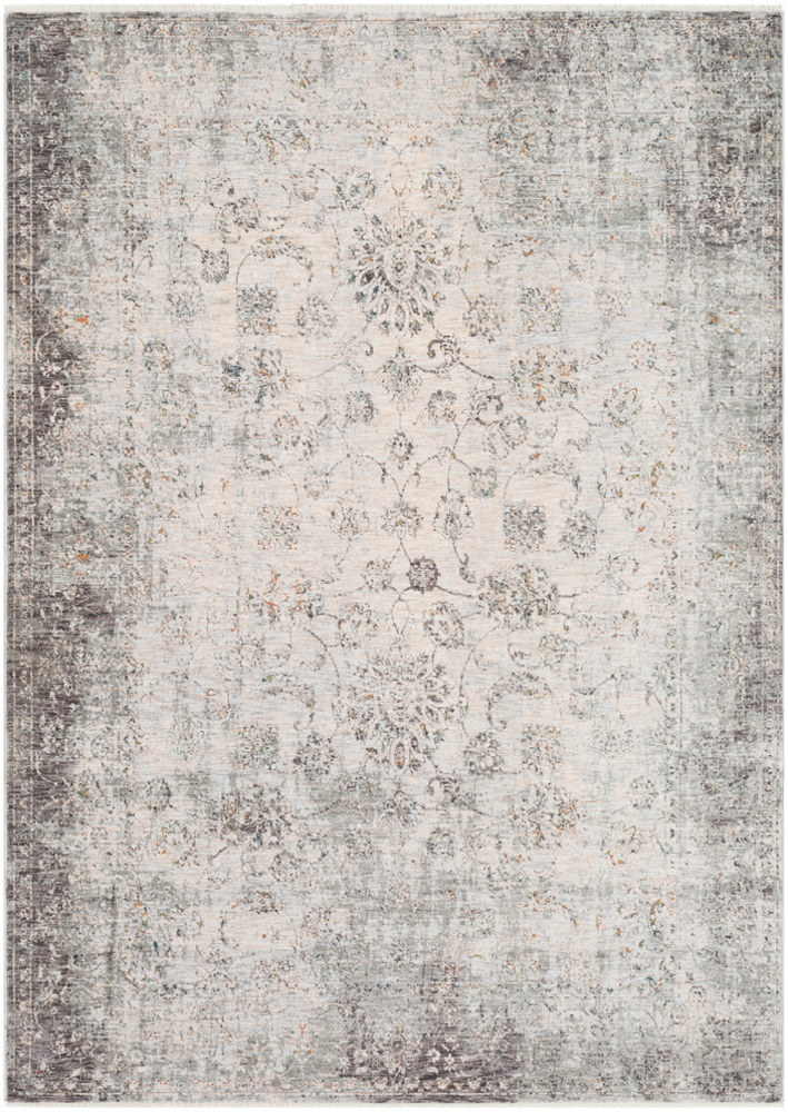 SRF2010-1616 18 in. Serafina Transitional Sample Area Rug - Navy, Pale Blue & Butter