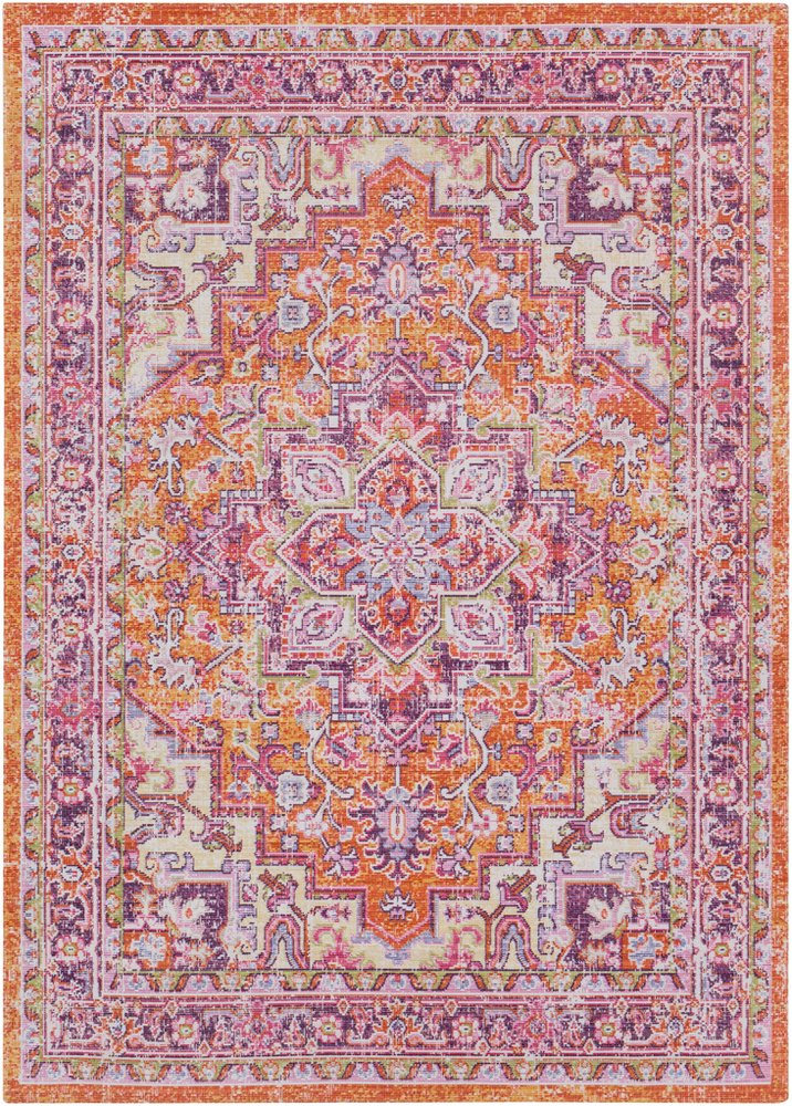 AIC2319-1616 18 in. Antioch Updated Traditional Sample Area Rug - Multicolor