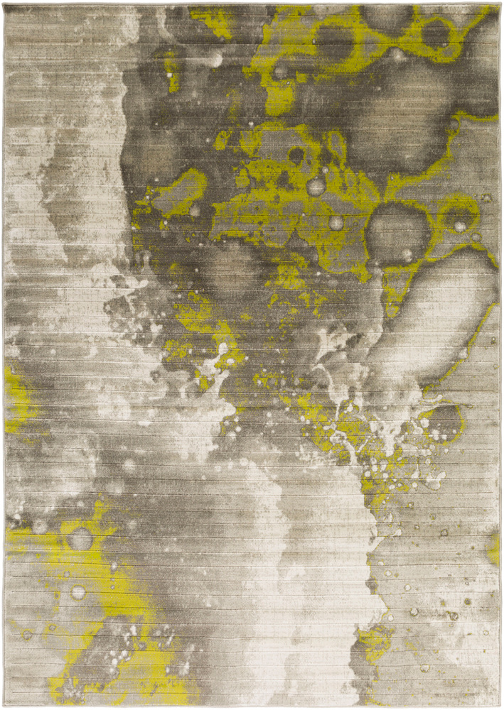 JAX5023-1616 18 in. Jax Modern Sample Area Rug - Olive, Light Gray & Dark Brown