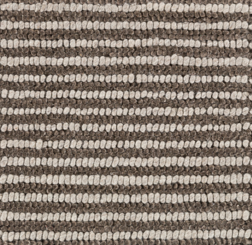FIX4001-1616 18 in. Felix Texture Sample Area Rug - Dark Brown, Ivory