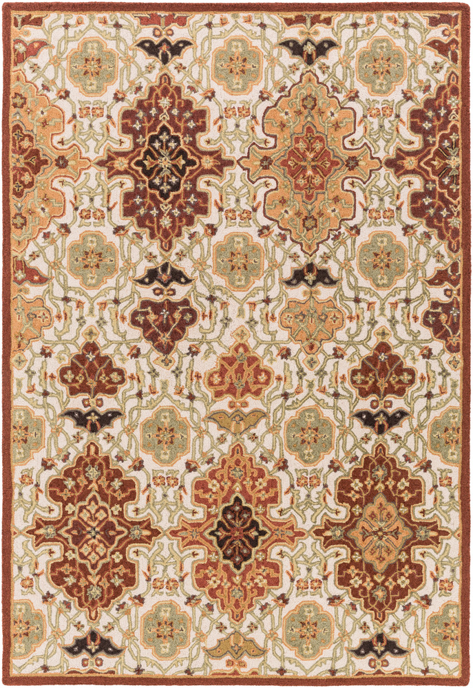 CTL2005-1616 18 in. Castille Traditional Sample Area Rug - Multicolor
