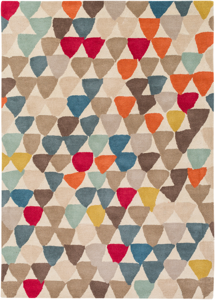 HQL8036-1616 18 in.  Modern Sample Area Rug - Multicolor