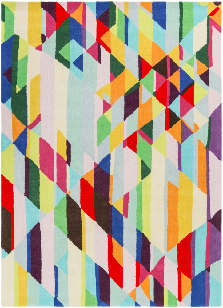EEL1004-1616 18 in. Estella Modern Sample Area Rug - Multicolor