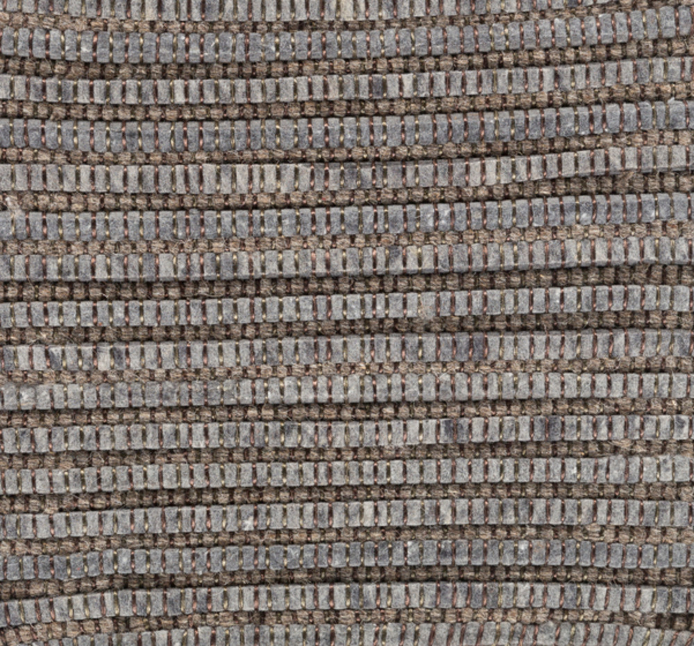 DNL3000-1616 18 in. Daniel Texture Sample Area Rug - Medium Gray, Camel