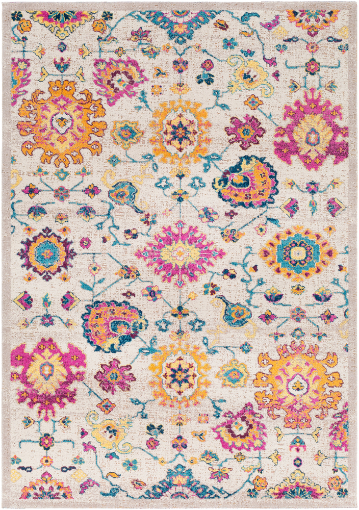 KON1014-1616 18 in. Konya Updated Traditional Sample Area Rug - Multicolor